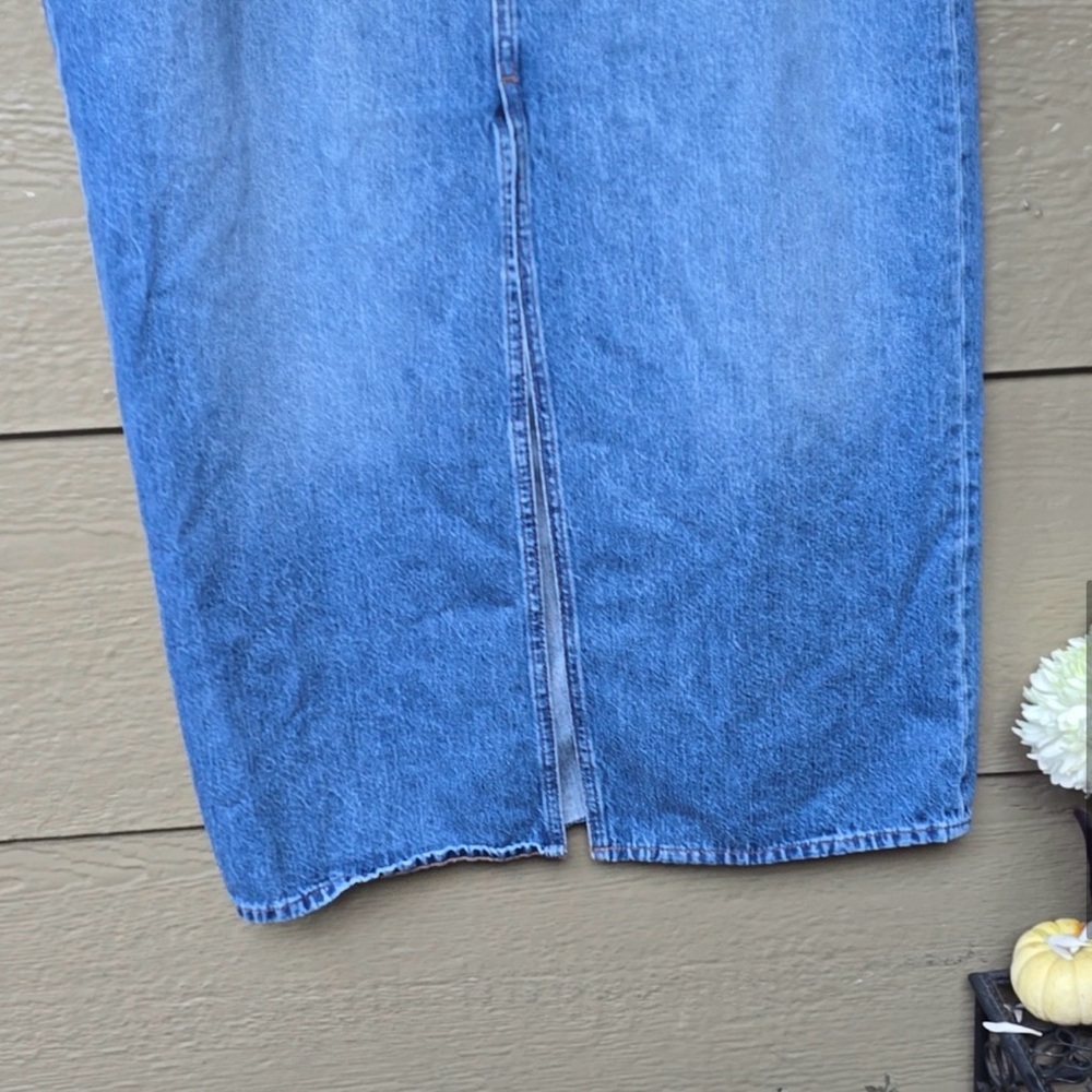 Madewell Denim Mid-Rise Maxi Skirt in Pratt Wash 30 10 - Picture 6 of 12